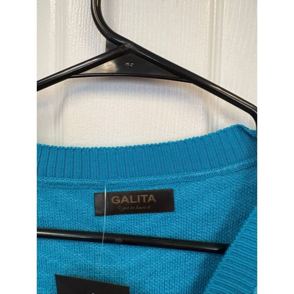 Blue Zebra Striped Patterned Sweater - Picture 3 of 5